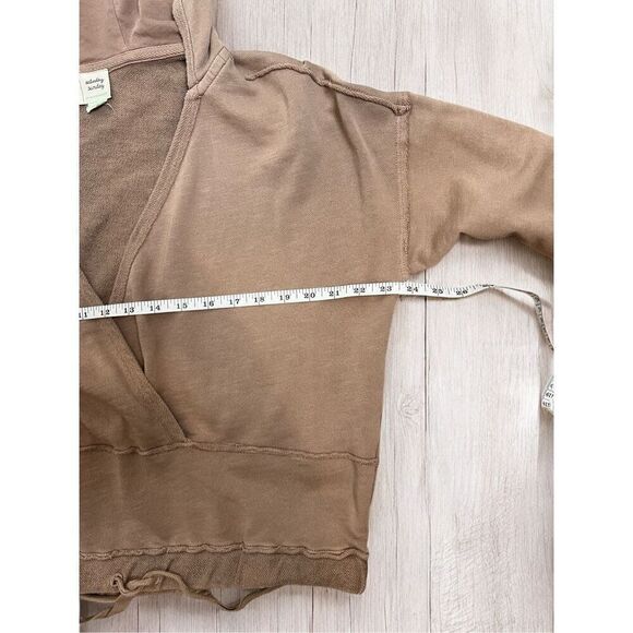 Anthropologie Saturday Sunday Faux Wrap Cinched Waist Sharon Hoodie - Picture 13 of 16